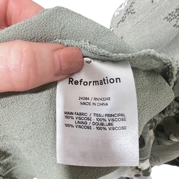NWOT REFORMATION Twilight Dress SIZE 2 verde - Picture 14 of 14